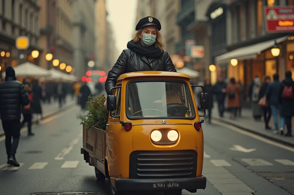 Gráfico visual comparando las altas emisiones de CO2 de herramientas de gasolina con las bajas emisiones de herramientas eléctricas.